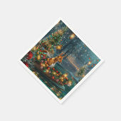 バセンジクリスマスフェスティバル航海 スタンダードカクテルナプキン (角)