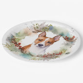 バセンジクリスマスリースフェスティバルカップ ペーパープレート (アングル)