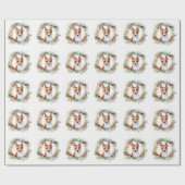 バセンジクリスマスリースフェスティバルカップ ラッピングペーパー (フラット)