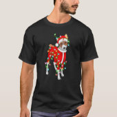 バセンジクリスマス照明サンタハットバセンジクリスマス Tシャツ (正面)