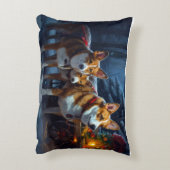 バセンジスノースイスレイクリスマスデコール アクセントクッション (裏面(縦))