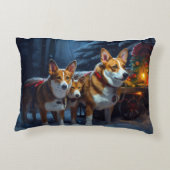 バセンジスノースイスレイクリスマスデコール アクセントクッション (裏面)