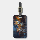 バセンジスノースイスレイクリスマスデコール ラゲッジタグ (正面縦)