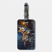 バセンジスノースイスレイクリスマスデコール ラゲッジタグ (裏面縦)