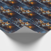 バセンジスノースイスレイクリスマスデコール ラッピングペーパー (角)