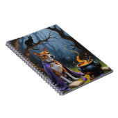 バセンジドッグお洒落ハロウィン絵を描ズ ノートブック (右側)