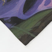 バセンジドッグお洒落ハロウィン絵を描ズ フリースブランケット (角)