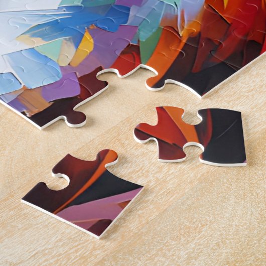 バセンジドッグアクリルプリントドッグラバーギフト ジグソーパズル (側面)