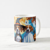 バセンジドッグスパンプキンハロウィンおもしろい コーヒーマグカップ (正面右)