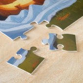 バセンジドッグスパンプキンハロウィンおもしろい ジグソーパズル (側面)