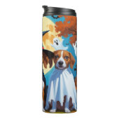 バセンジドッグスパンプキンハロウィンおもしろい タンブラー (回転右)