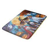 バセンジドッグスパンプキンハロウィンおもしろい バスマット (アングル)