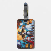 バセンジドッグスパンプキンハロウィンおもしろい ラゲッジタグ (裏面縦)