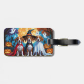 バセンジドッグスパンプキンハロウィンおもしろい ラゲッジタグ (裏面横)