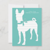 バセンジドッグパピー サンキューカード (正面)