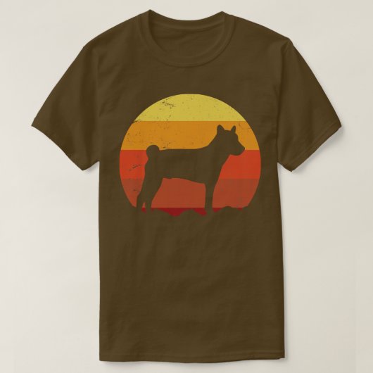 バセンジドッグレトロ1 Tシャツ (デザイン正面)