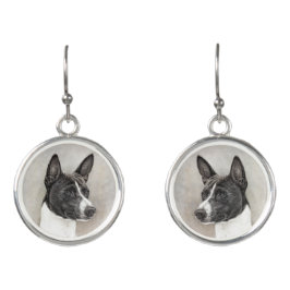 バセンジハウンドアート イヤリング