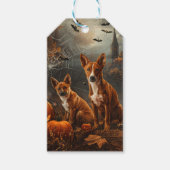 バセンジハロウィーンナイトドギー喜び ギフトタグ (正面)