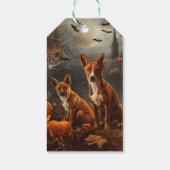 バセンジハロウィーンナイトドギー喜び ギフトタグ (裏面)