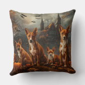 バセンジハロウィーンナイトドギー喜び クッション (裏面)