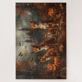 バセンジハロウィーンナイトドギー喜び ジグソーパズル (縦)