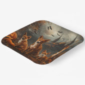 バセンジハロウィーンナイトドギー喜び ペーパープレート (傾斜あり)