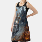 バセンジライディングオートバイハロウィンホラー エプロン (インサイチュ)