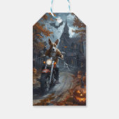 バセンジライディングオートバイハロウィンホラー ギフトタグ (裏面)