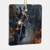 バセンジライディングオートバイハロウィンホラー セラミックオーナメント (右)