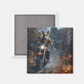 バセンジライディングオートバイハロウィンホラー マグネット (正面/裏面)