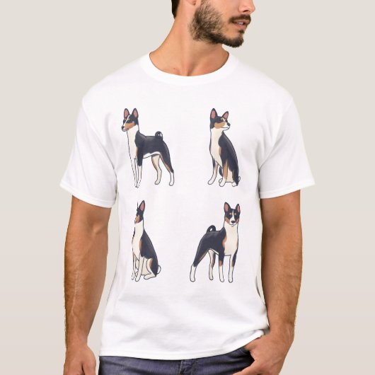 バセンジーの魔法 Tシャツ (正面)