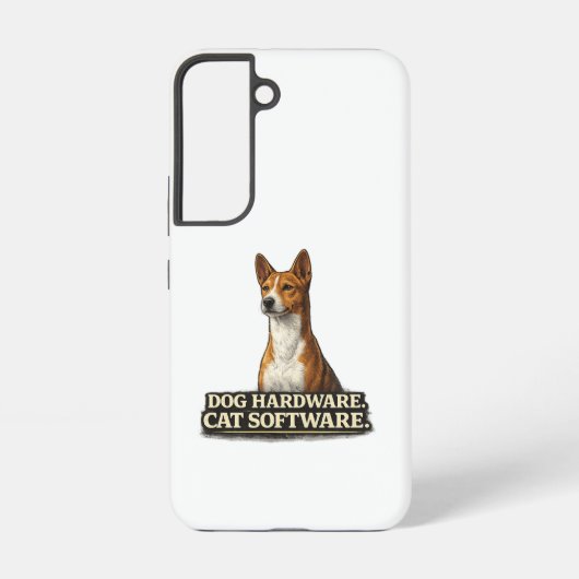バセンジー犬のオーナーへの面白いギフト SAMSUNG GALAXYケース (裏面)