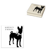 バセンジー犬の子犬 ラバースタンプ (押印)