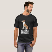 バセンジー犬の飼い主の祖母 Tシャツ (正面フル)