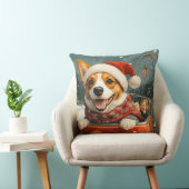 バセンジー犬ジェットコースター クリスマス クッション (椅子)
