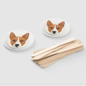 バセンジー犬 3Dデザイン ハンドファン (組立なし)
