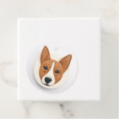 バセンジー犬 3Dデザイン フェイバータグ (インサイチュ)