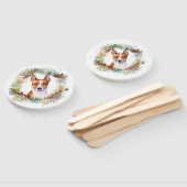 バセンジー クリスマス リース フェスティブ パピー ハンドファン (組立なし)