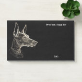 バセンジ抽象芸術アートドッグ名 ポストイット (オフィス)