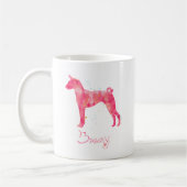 バセンジ水彩画 コーヒーマグカップ (左)