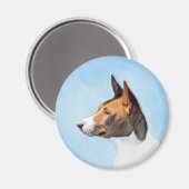 バセンジ絵画ーズ – かわいいオリジナルアート マグネット (正面/裏面)