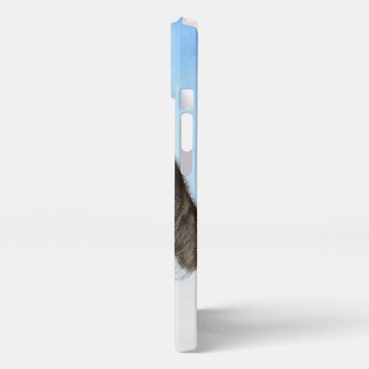 バセンジ絵画ーズ – かわいいオリジナルアート iPhoneケース (左側面)