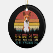 『バセンジ・ドッグ・ドッグ・ママ・パパ』 セラミックオーナメント (左)