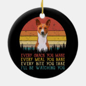 『バセンジ・ドッグ・ドッグ・ママ・パパ』 セラミックオーナメント (裏面)