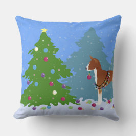 バセ飾ンジの森の木 クッション