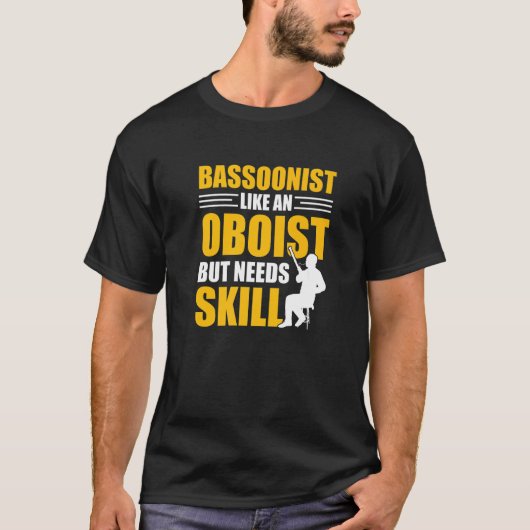 バソニスト奏者バソーン選手 Tシャツ (正面)