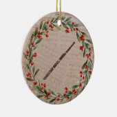 バソンクリスマスオーナメントオーケストラ音楽ギフト セラミックオーナメント (右)