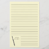 バソーンミュージック先生 便箋 (裏面)