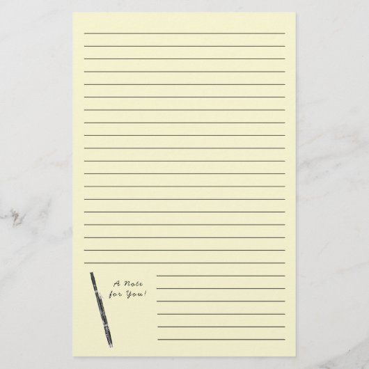 バソーンミュージック先生 便箋 (裏面)