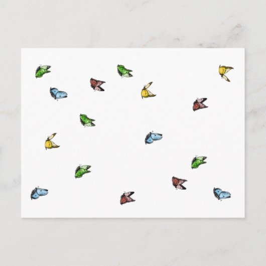 バタお洒落ン素朴グは日付を保存 案内ポストカード (裏面)